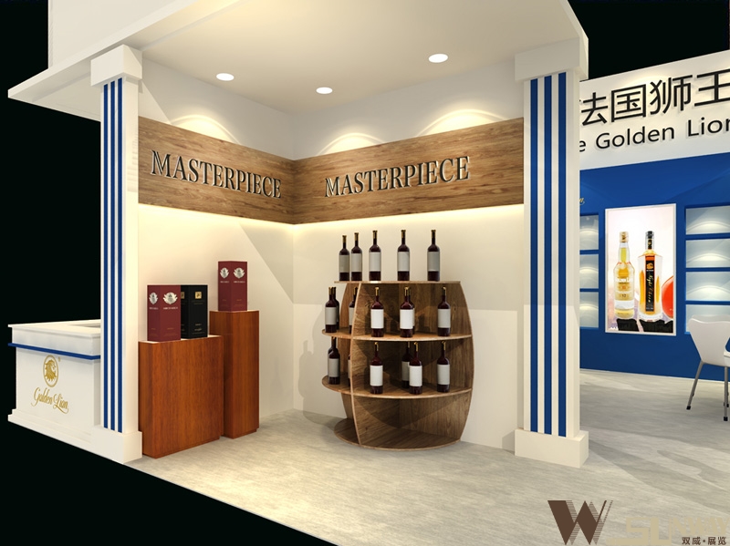 2016廣州名酒展—法國獅王釀酒廠展臺(tái)設(shè)計(jì)